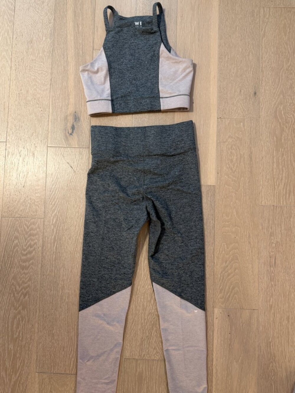 We-Wear Colorblock Activewear Set - Crop Tank & Leggings
